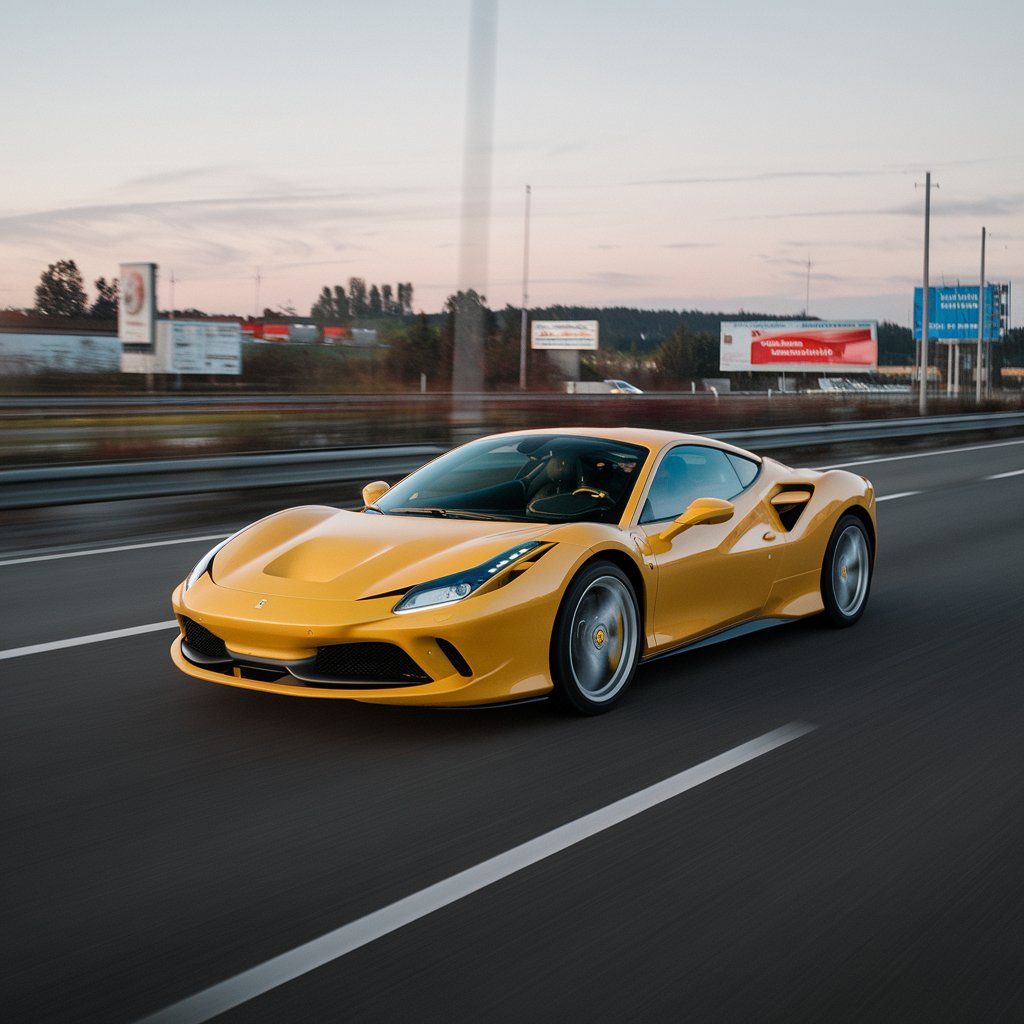 Yellow Ferrari