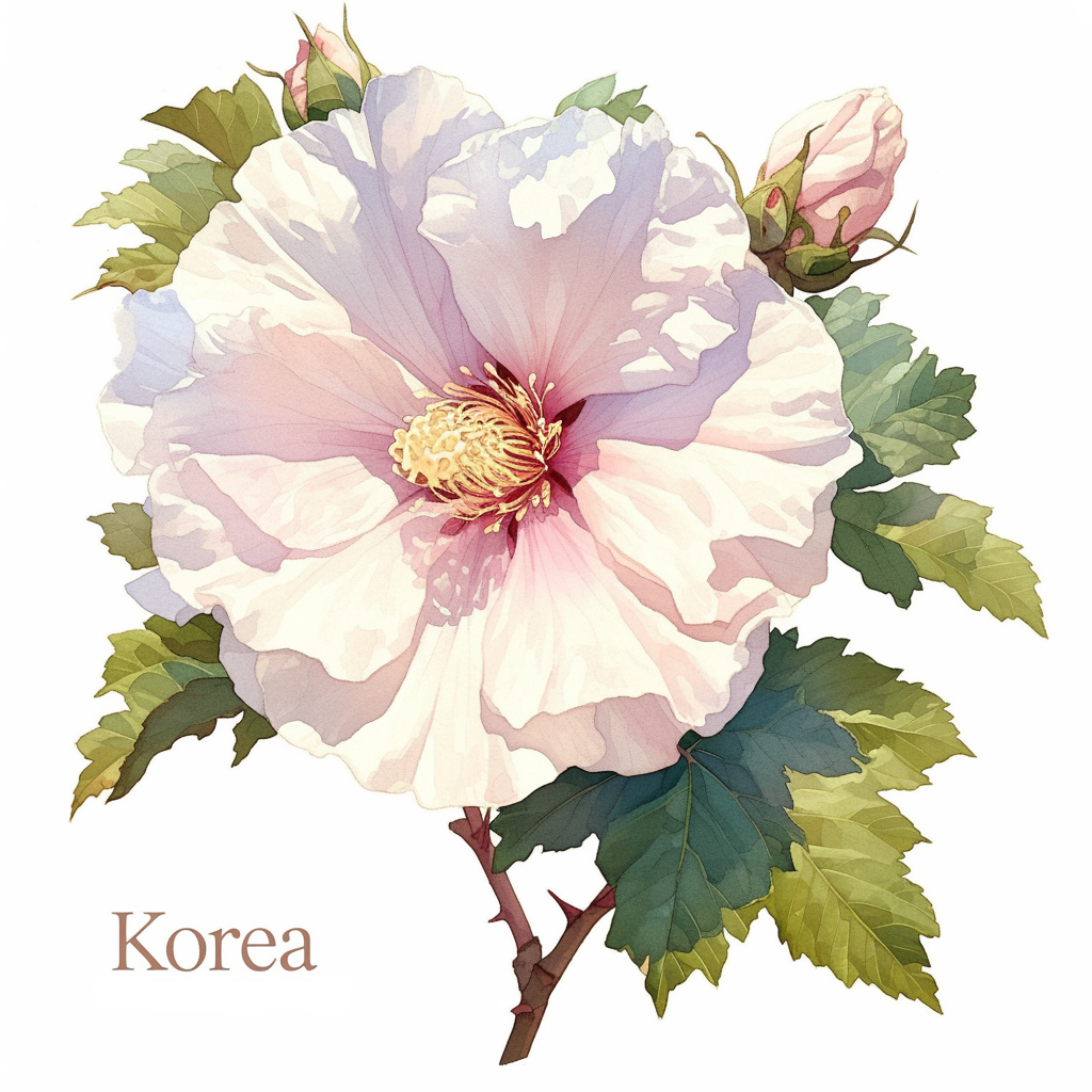 Mugunghwa, rose of Sharon