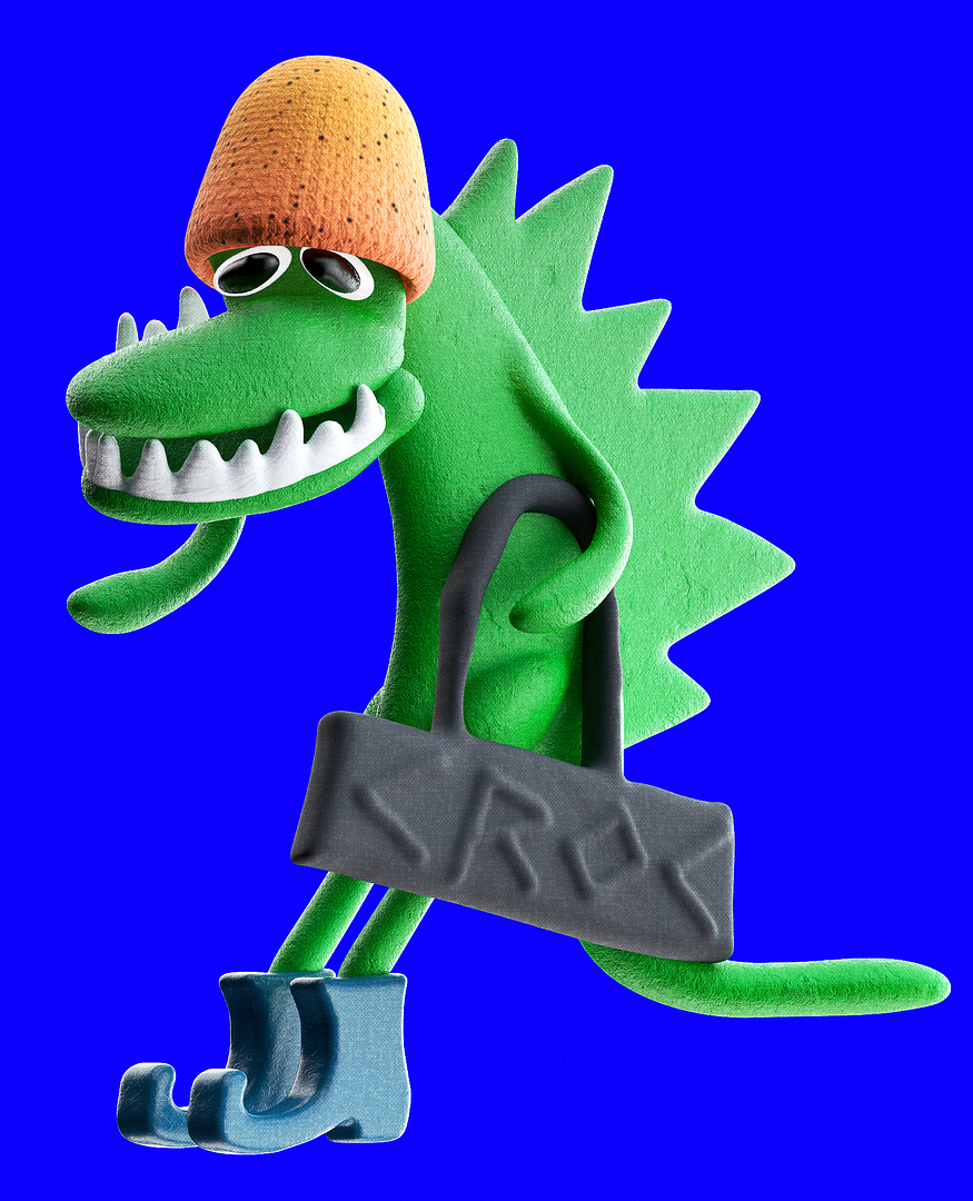 croc wif hat