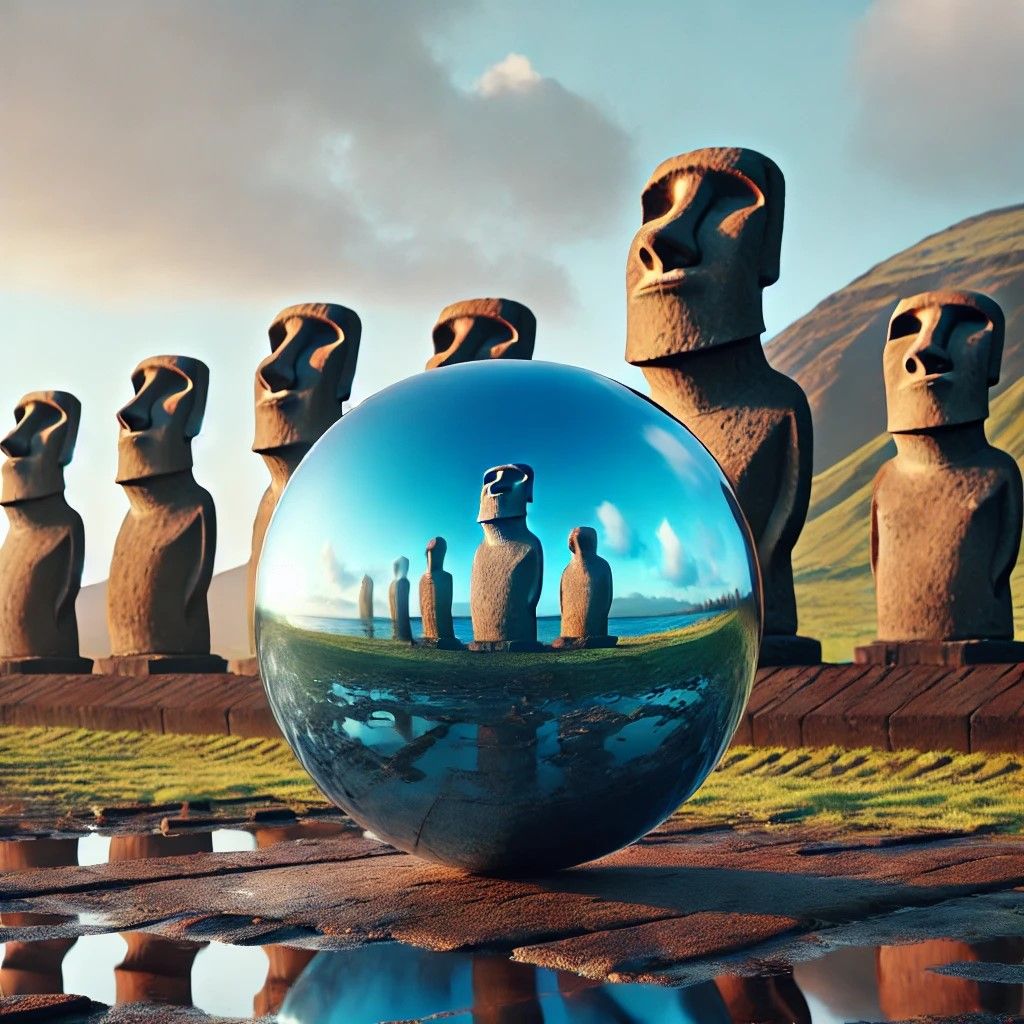 ZORB on Easter Island