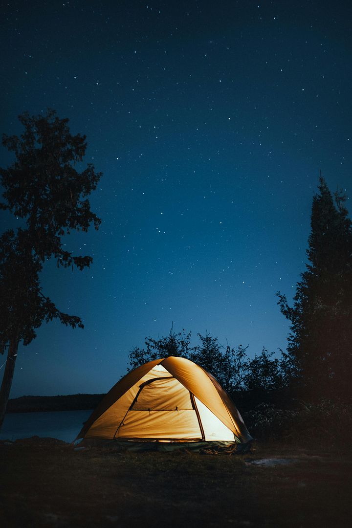 Camping under the stars