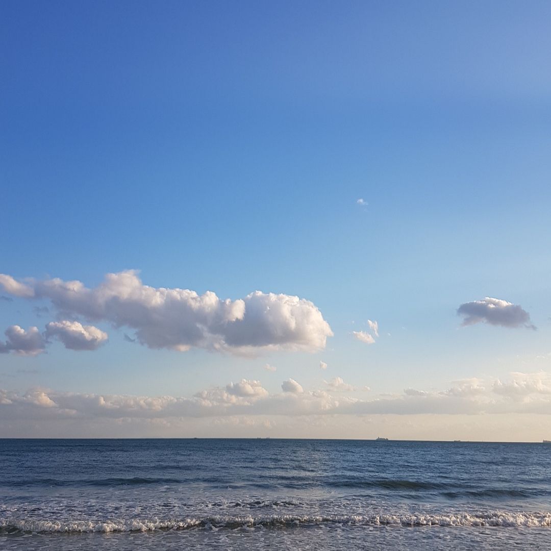 Beautiful sea and sky in Busan