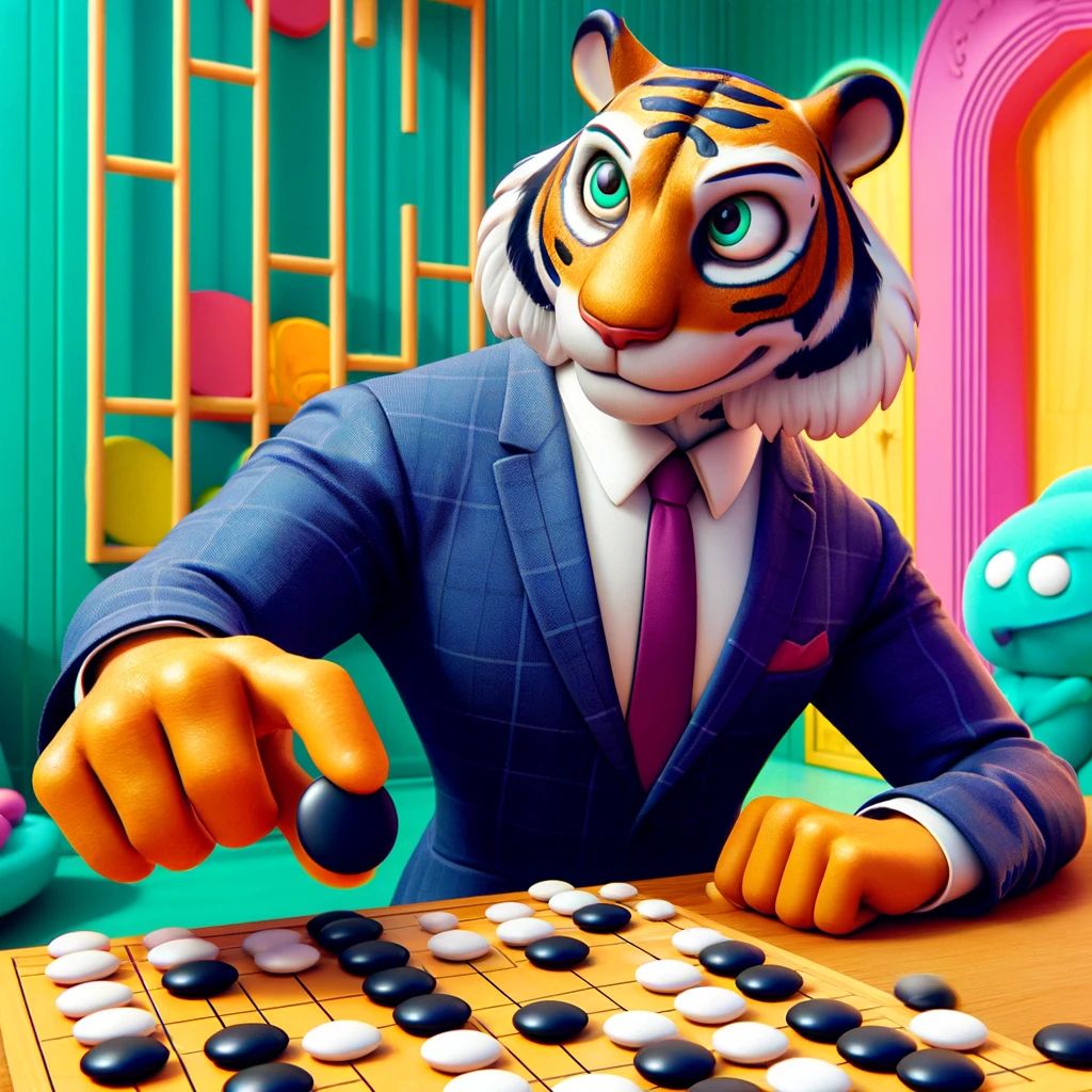 Gentle tiger play gogame