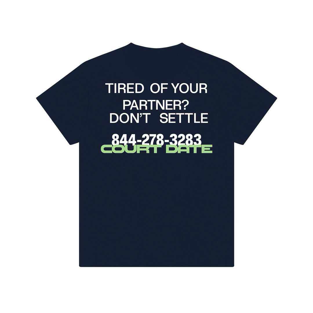 don't settle tee