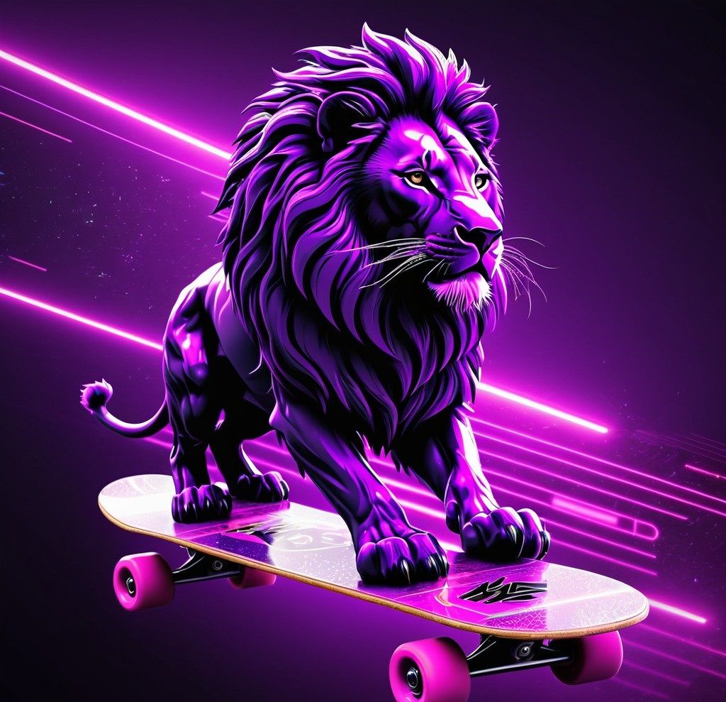 Lion Skateboarding