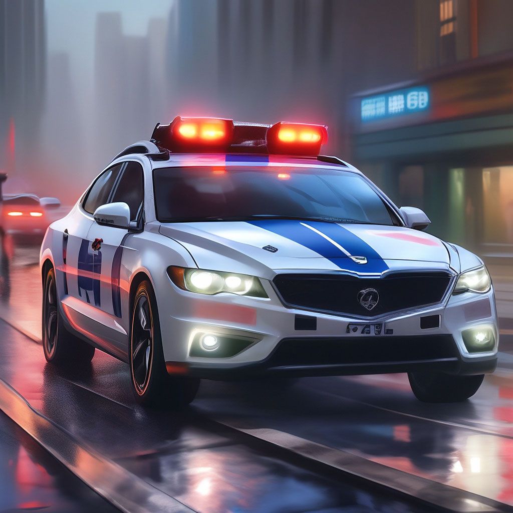 Police car created with AI