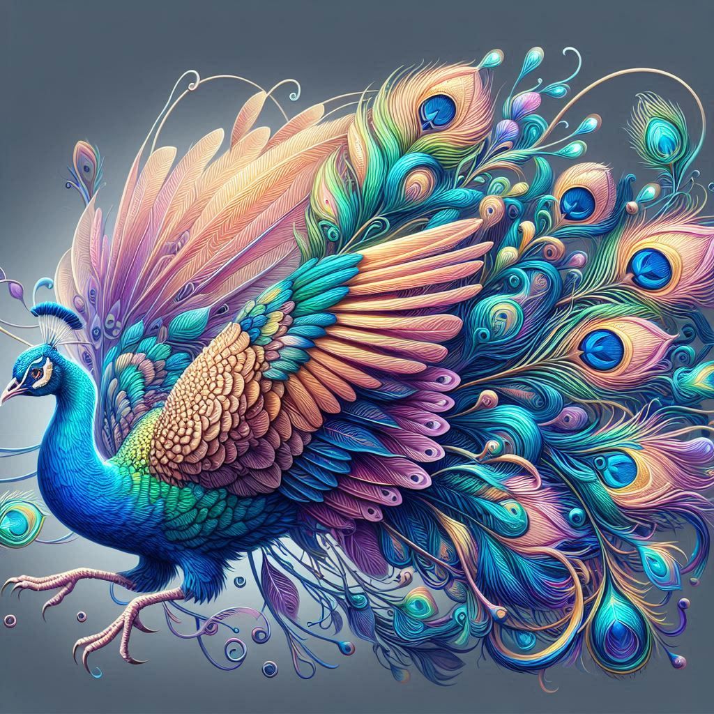 Colorful phoenix