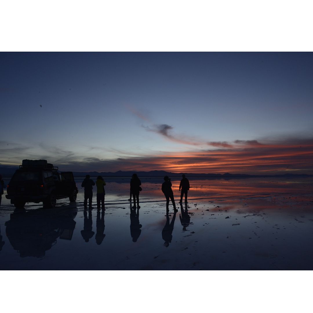 Uyuni Salt Desert, twilight