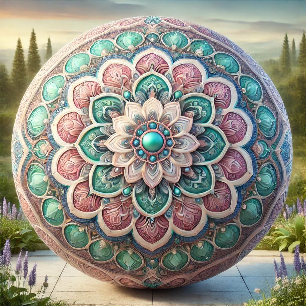 a floral zorb to enjoy in the garden of nirvana