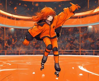 orange skating rink