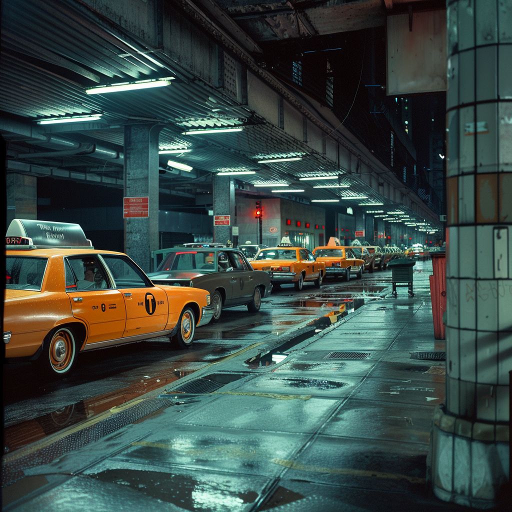 Circa February 1976 - Taxi Relief Stand in Queens, NY (???)