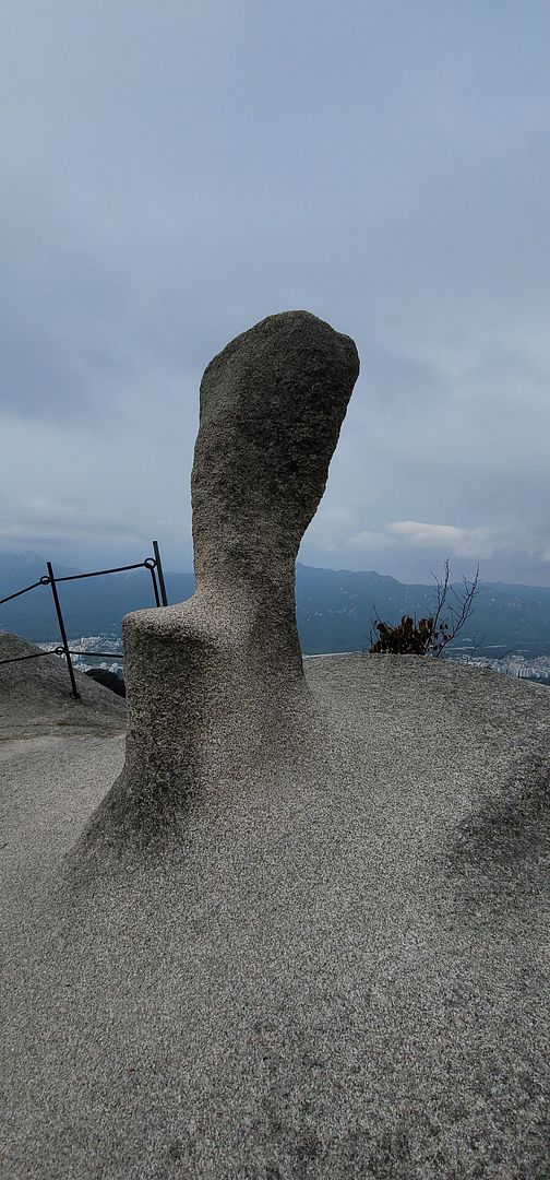 Suraksan Mountain's specialty,  Umji Rock! (Thumb Rock)  230930 Seoul, Korea