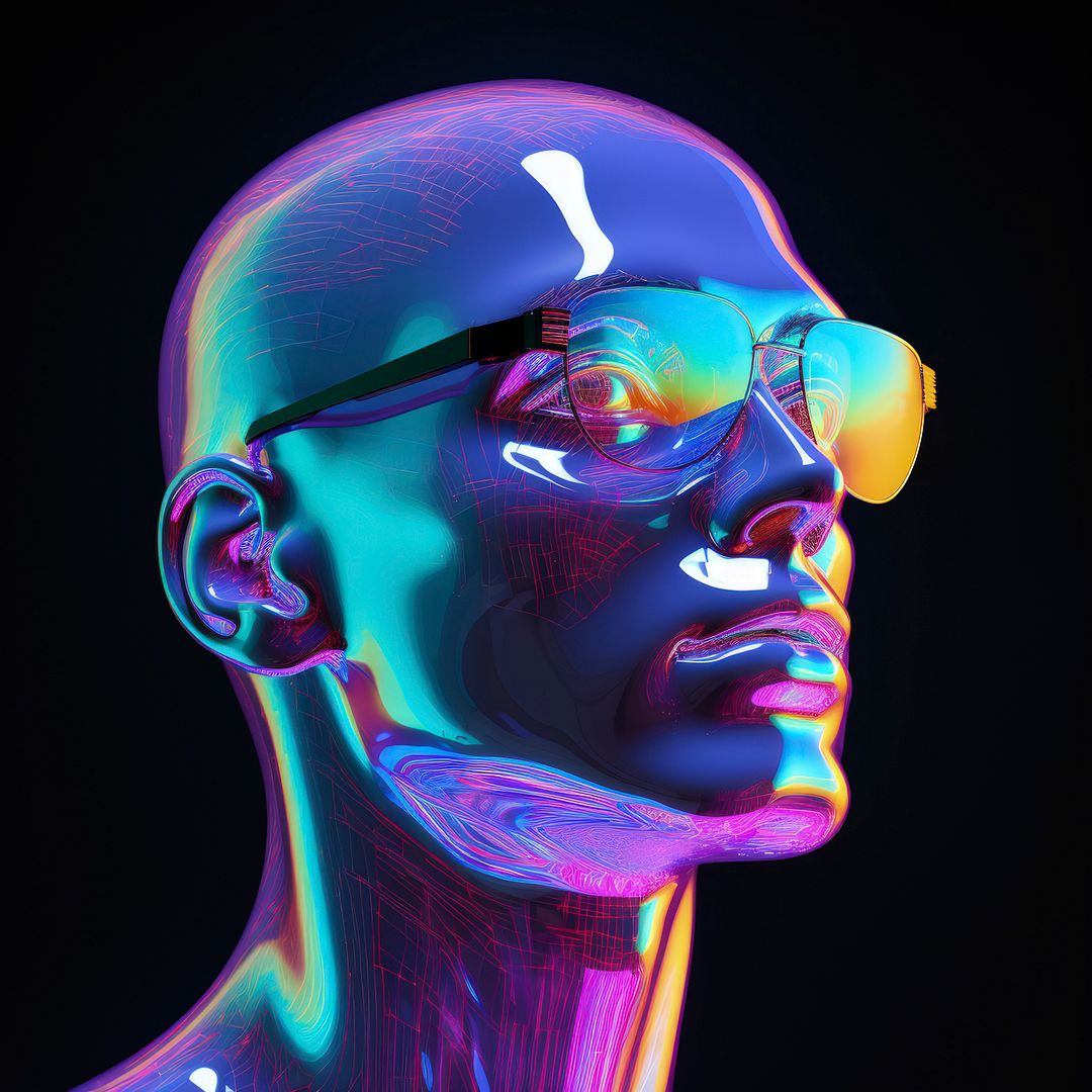 3d-man-shape-glowing-with-bright-holographic-colors