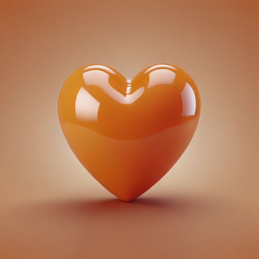 enjoy orange heart