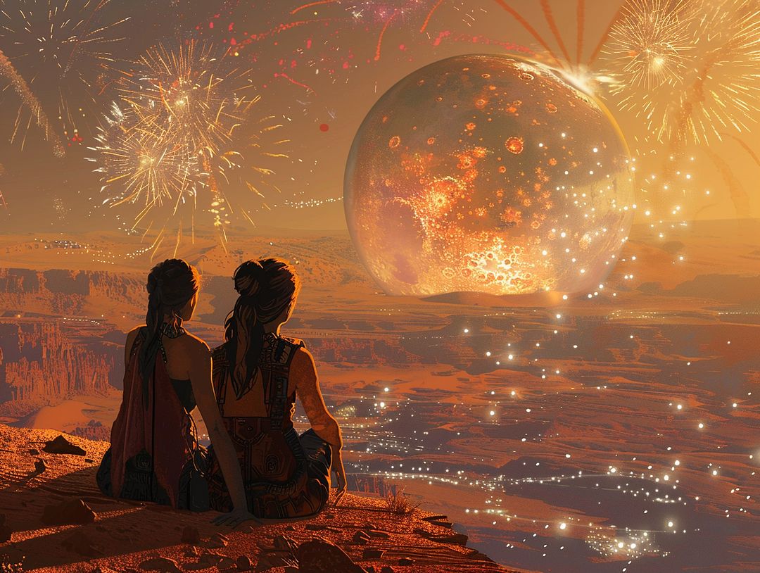 The Mars fireworks