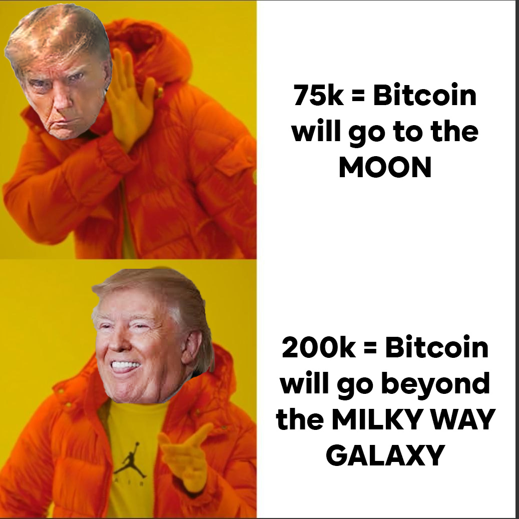 Trump plans to send crypto out of the Milky Way