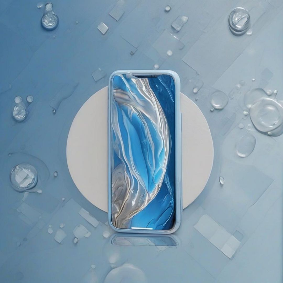 blue iphone