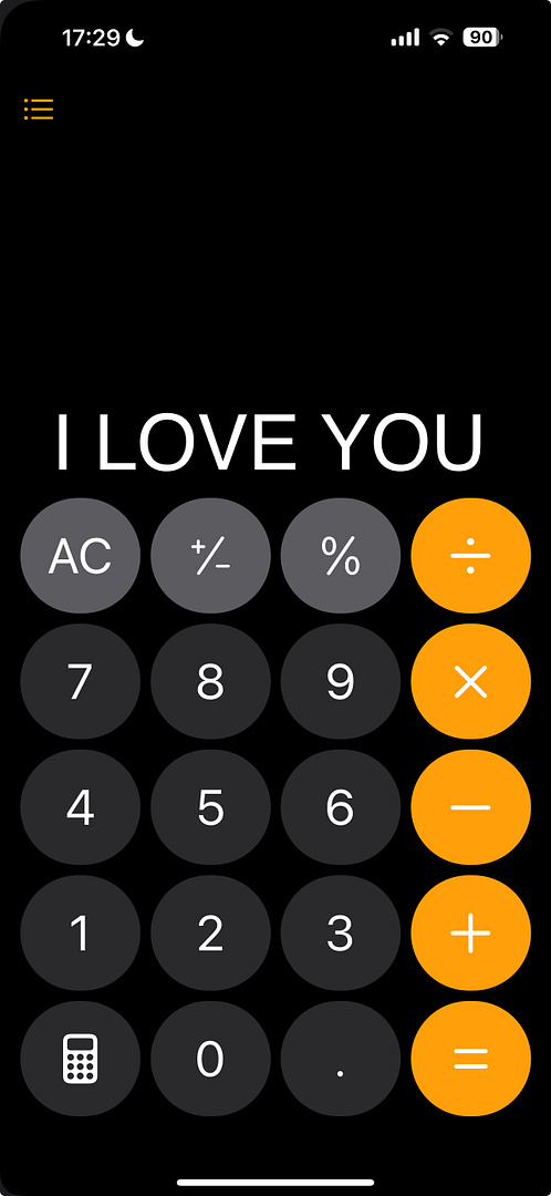 calculator love