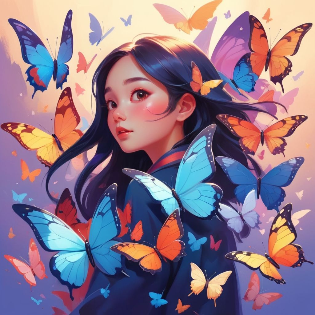 Colorful butterflies