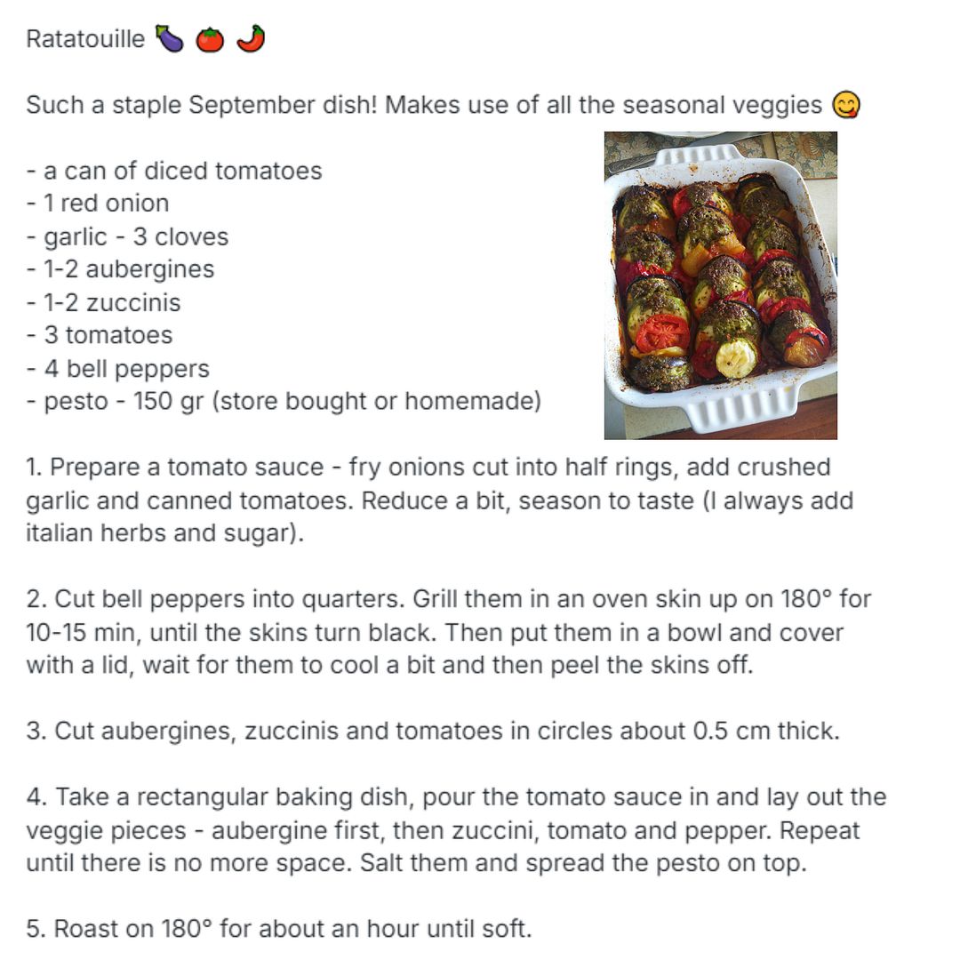 Ratatouille 🍆 🍅 🌶️