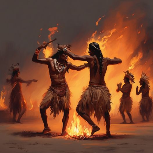 Indian fire dance