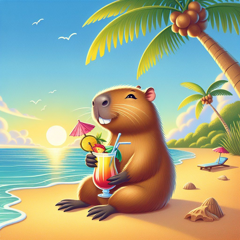 Beach capibara