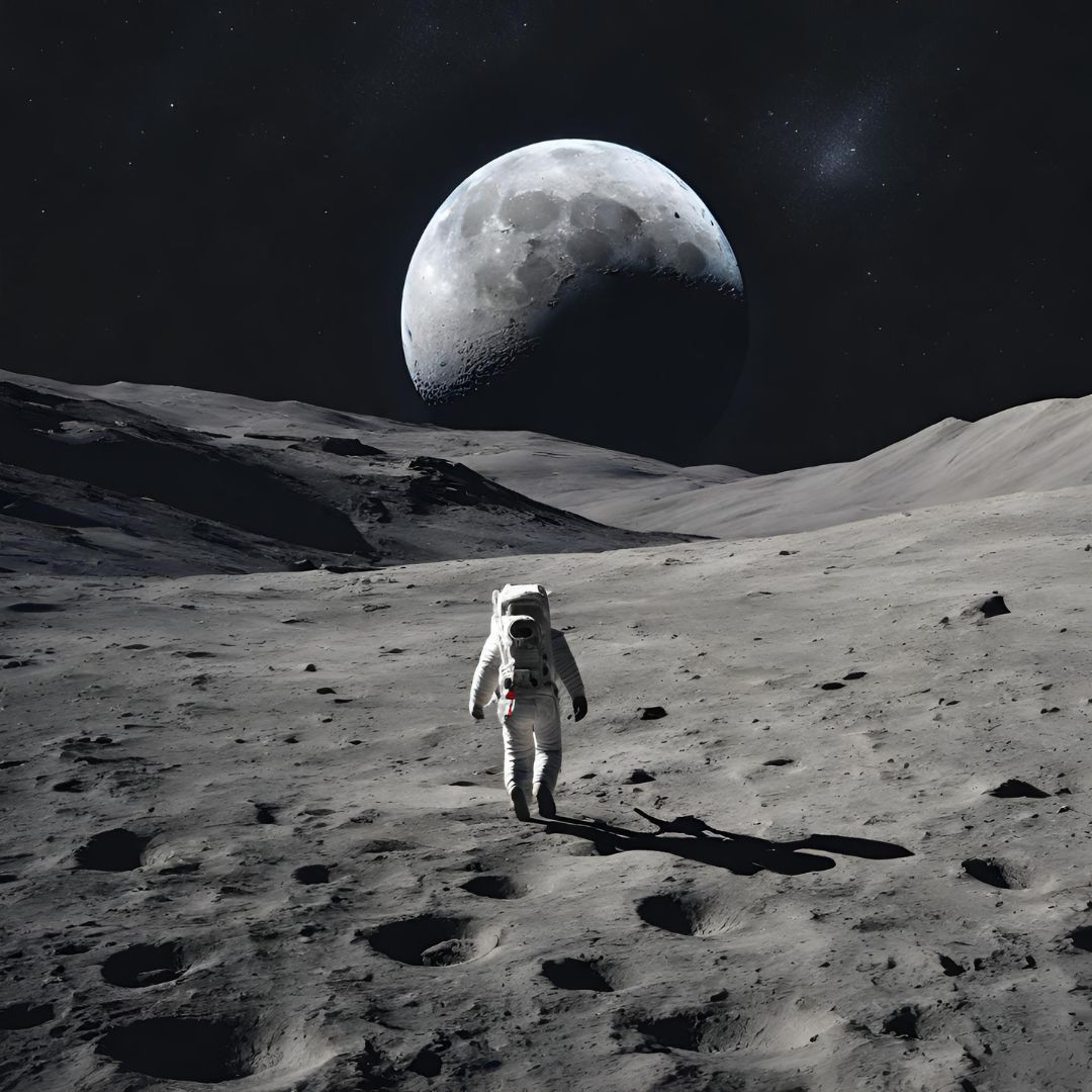 A Lonely Walk on the Moon