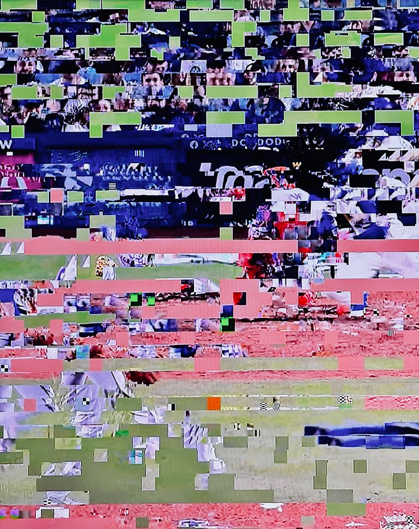 25_glitching while watching the mlb ncls playoff game 01. let’s go dodgers!