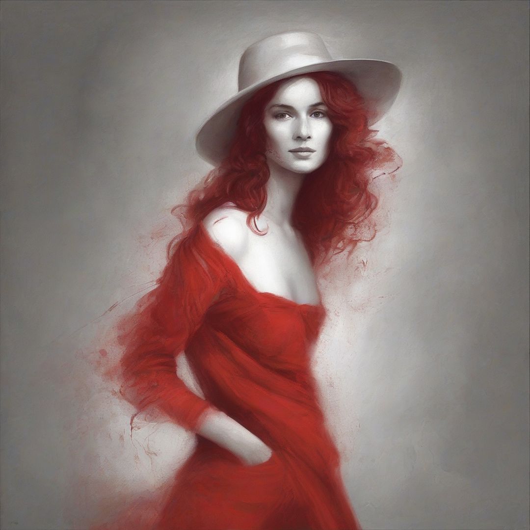 the lady in red