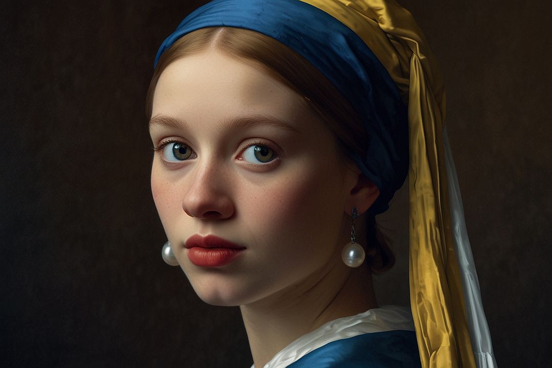 Girl With a Pearl Earring AI Generated