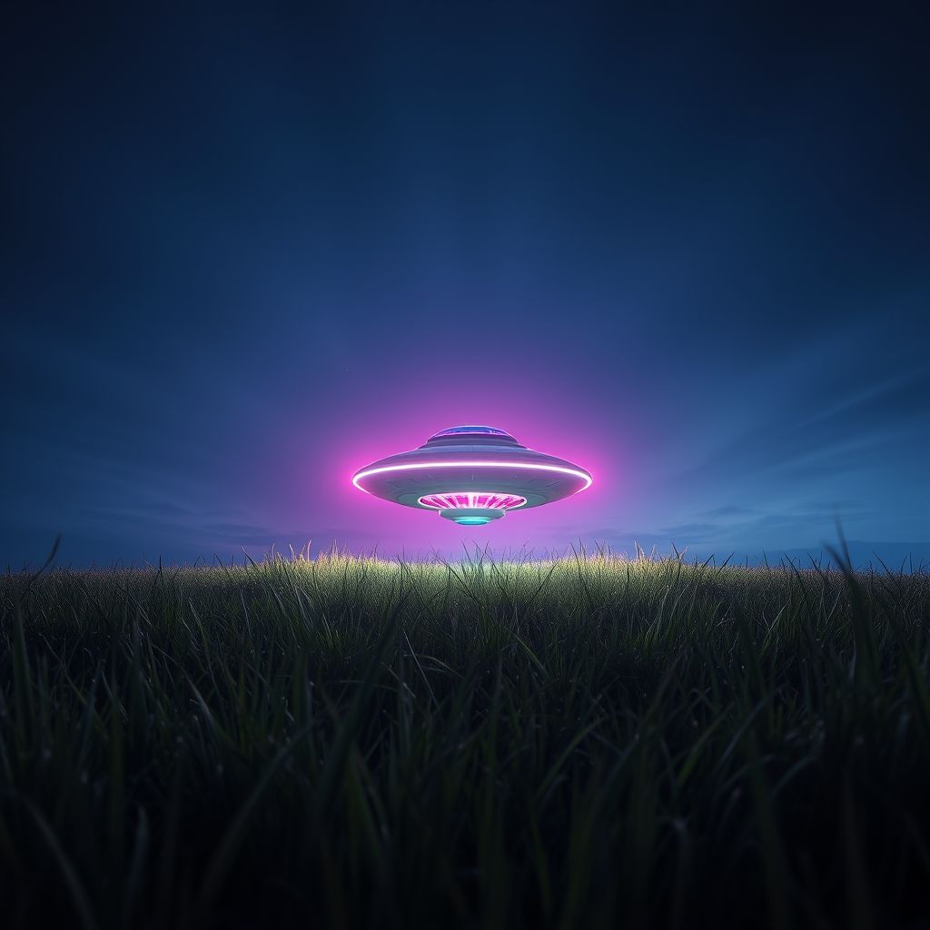 UFO 0n the grass