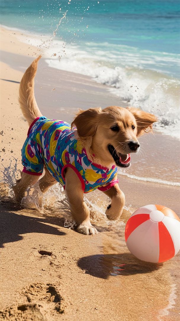 playful golden retriever