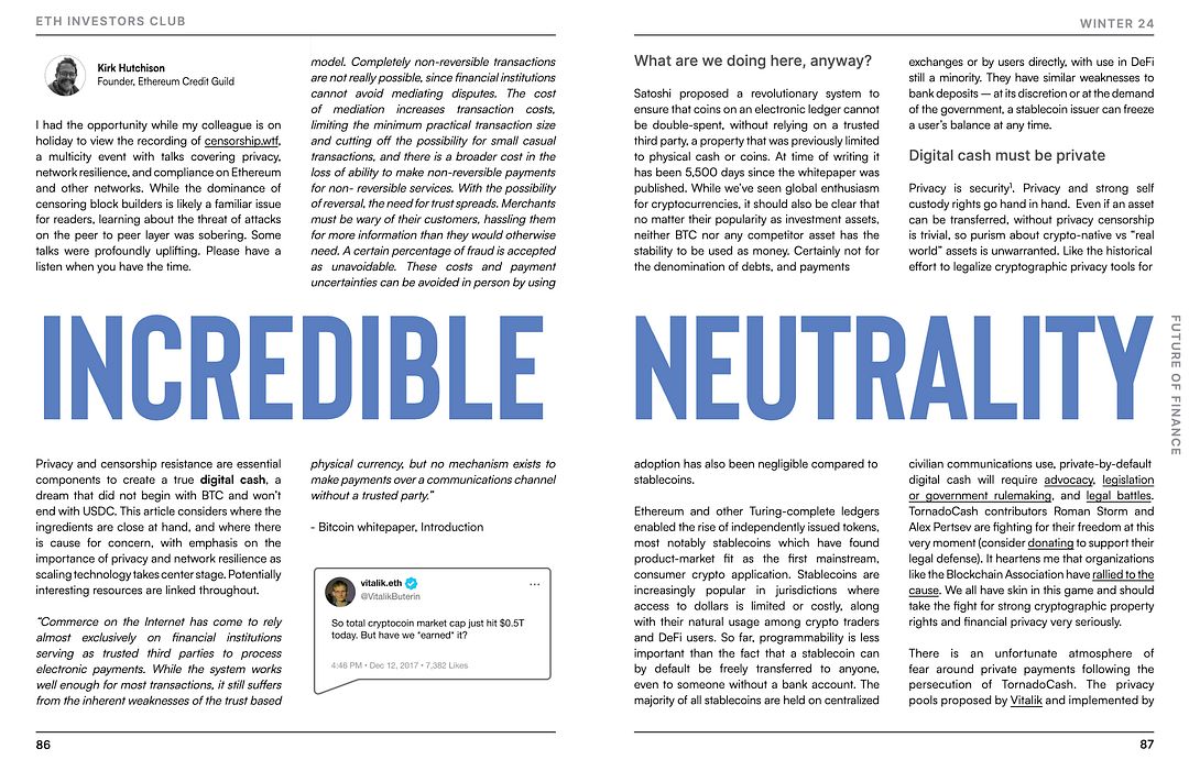 Incredible Neutrality | Kirk Hutchison