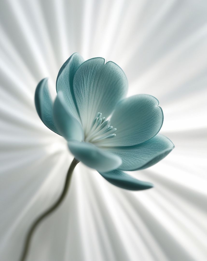 A Tealblue Flower No.1