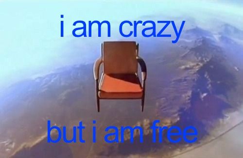 i am crazy but i am free