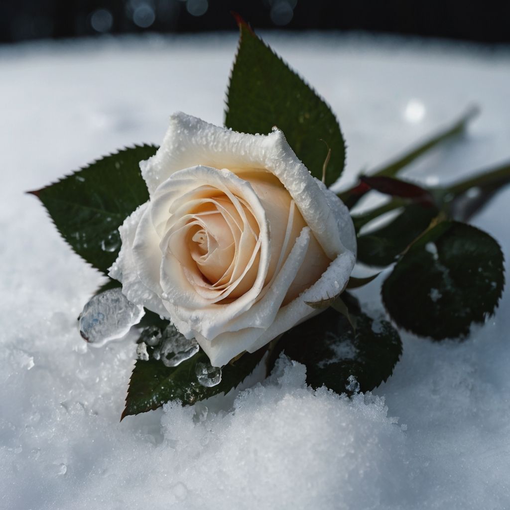 A Rose in the Snow