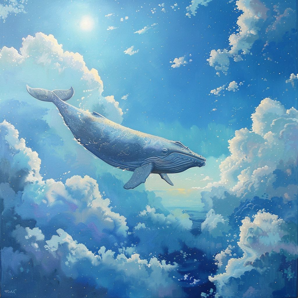 Whale in the sky