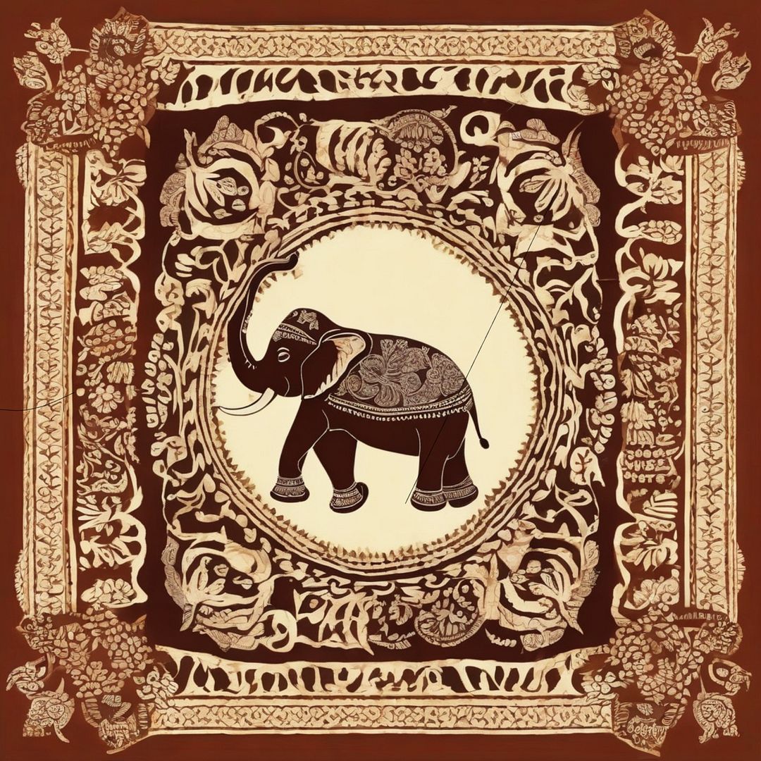 Elephant batik