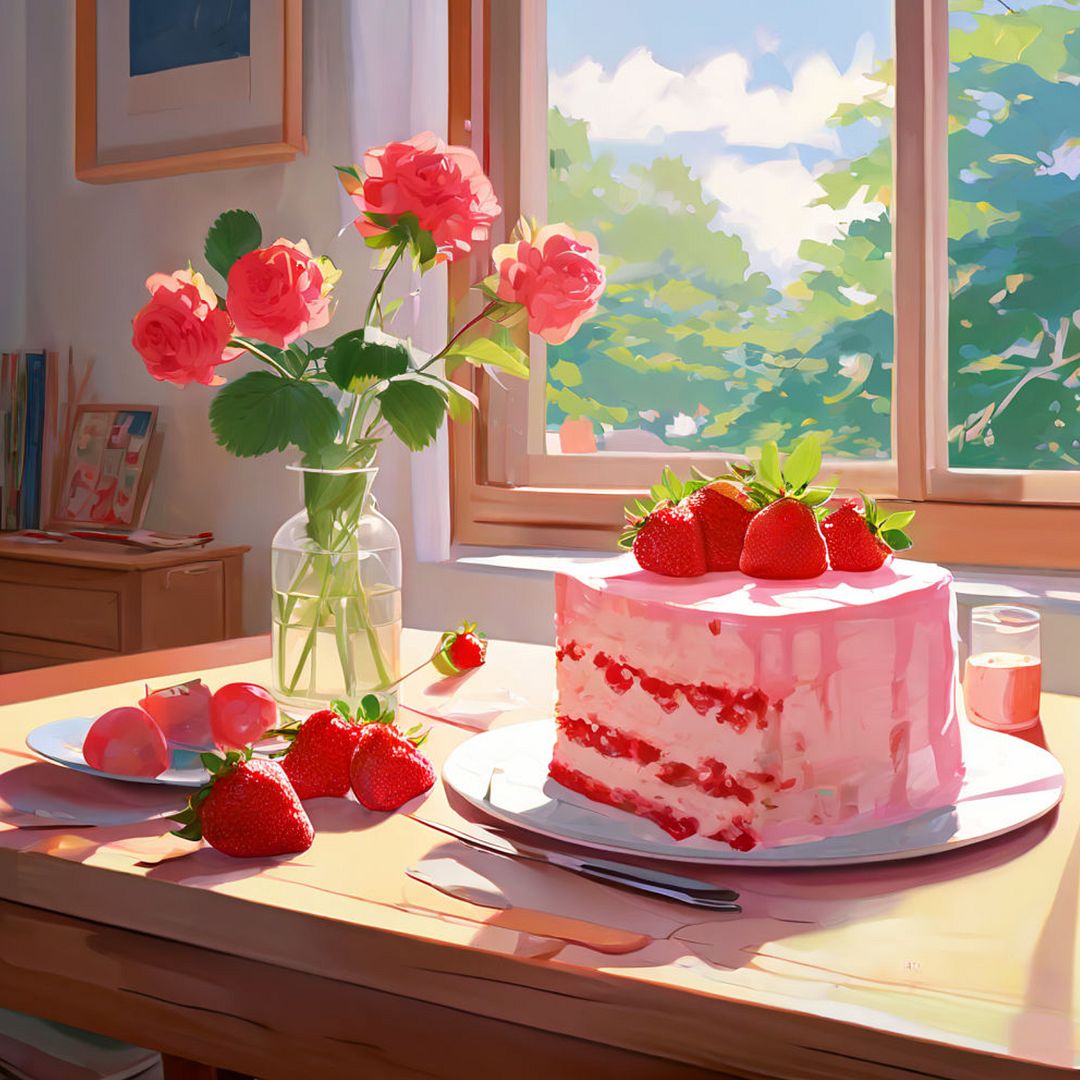 strawberry cake