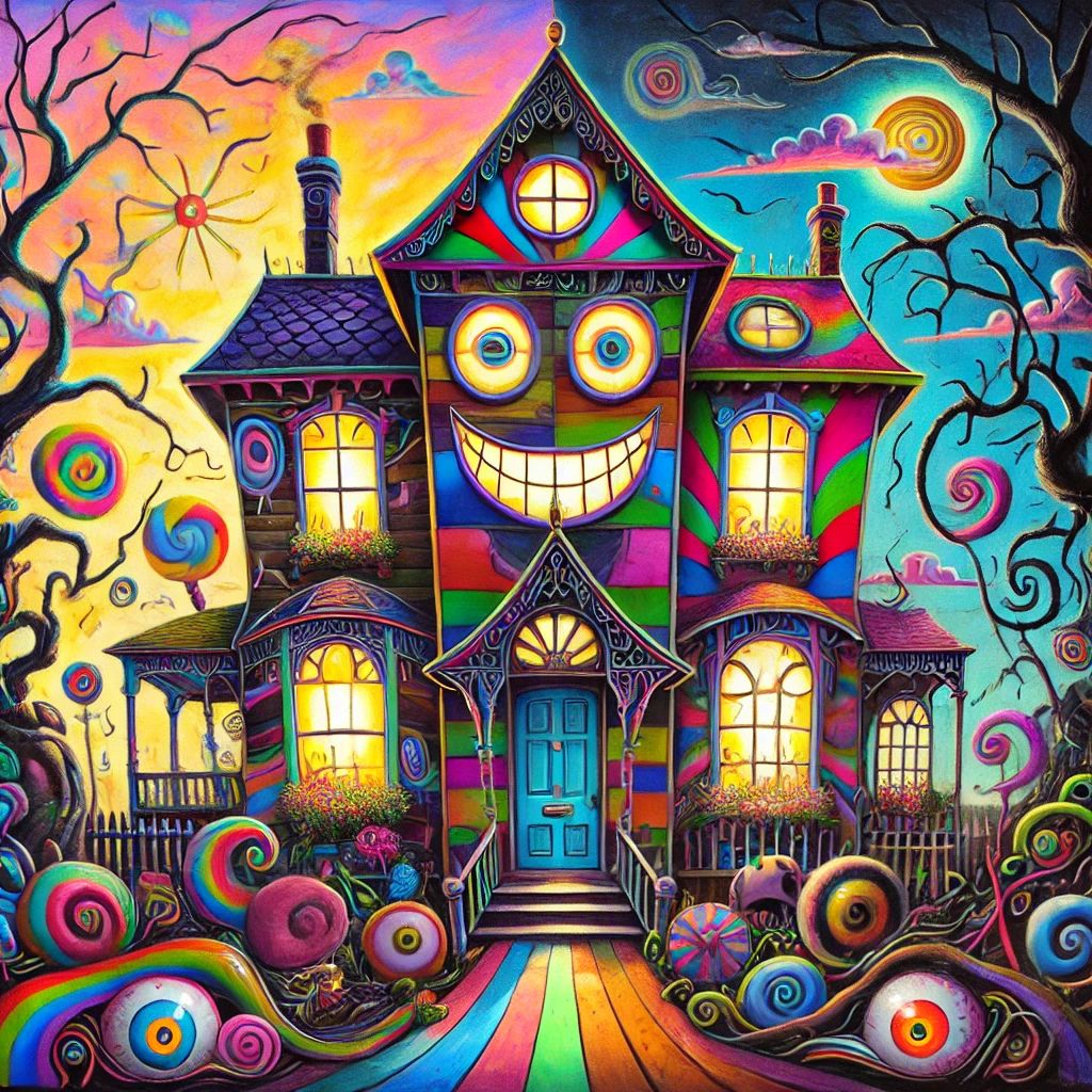 "psycho happy" house