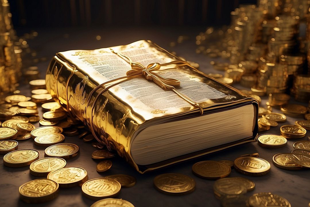 A rare book made of gold.💰📖