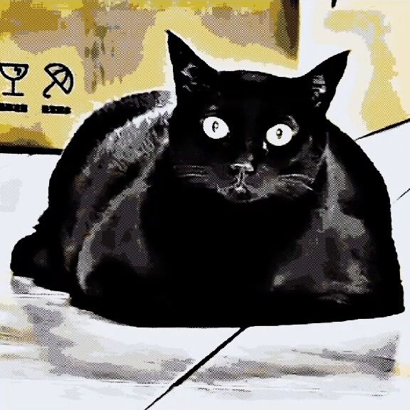 my cat with ink