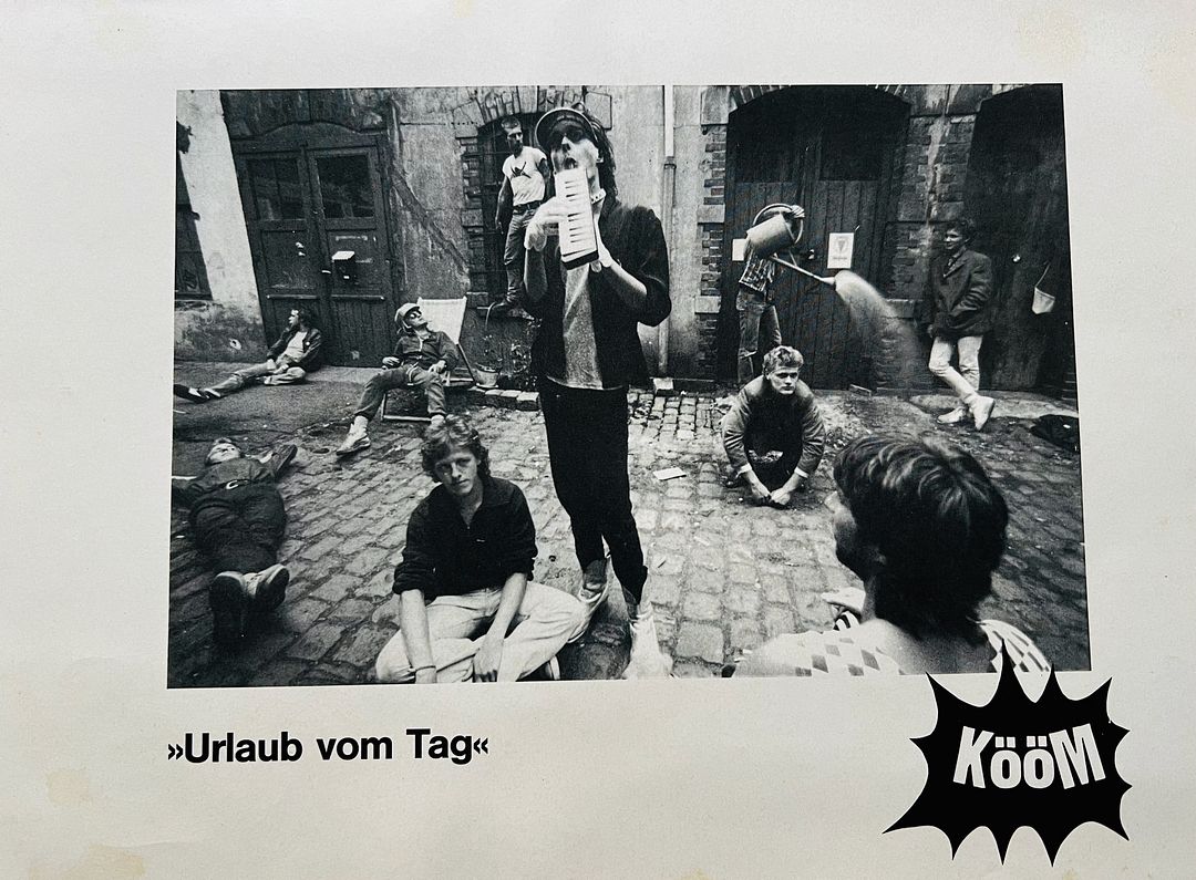 KööM band photo in a yard in Bremen