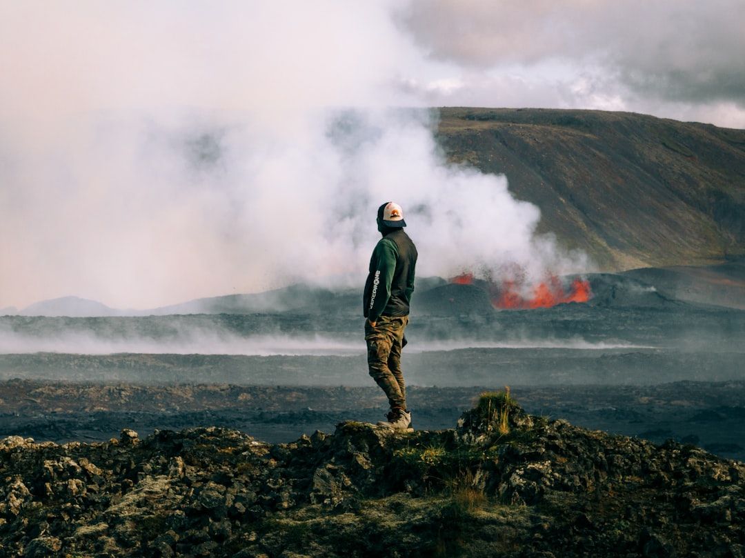 Near the volcano