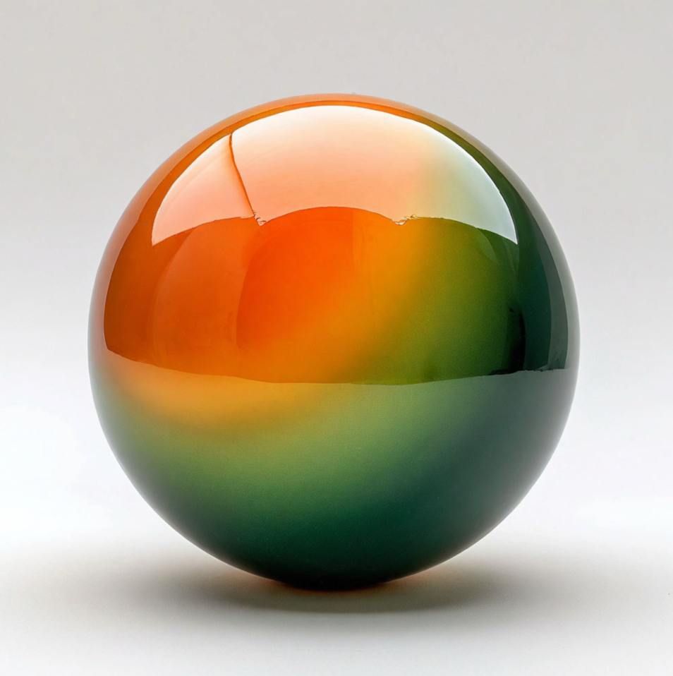 Smooth Orange-Green Sphere