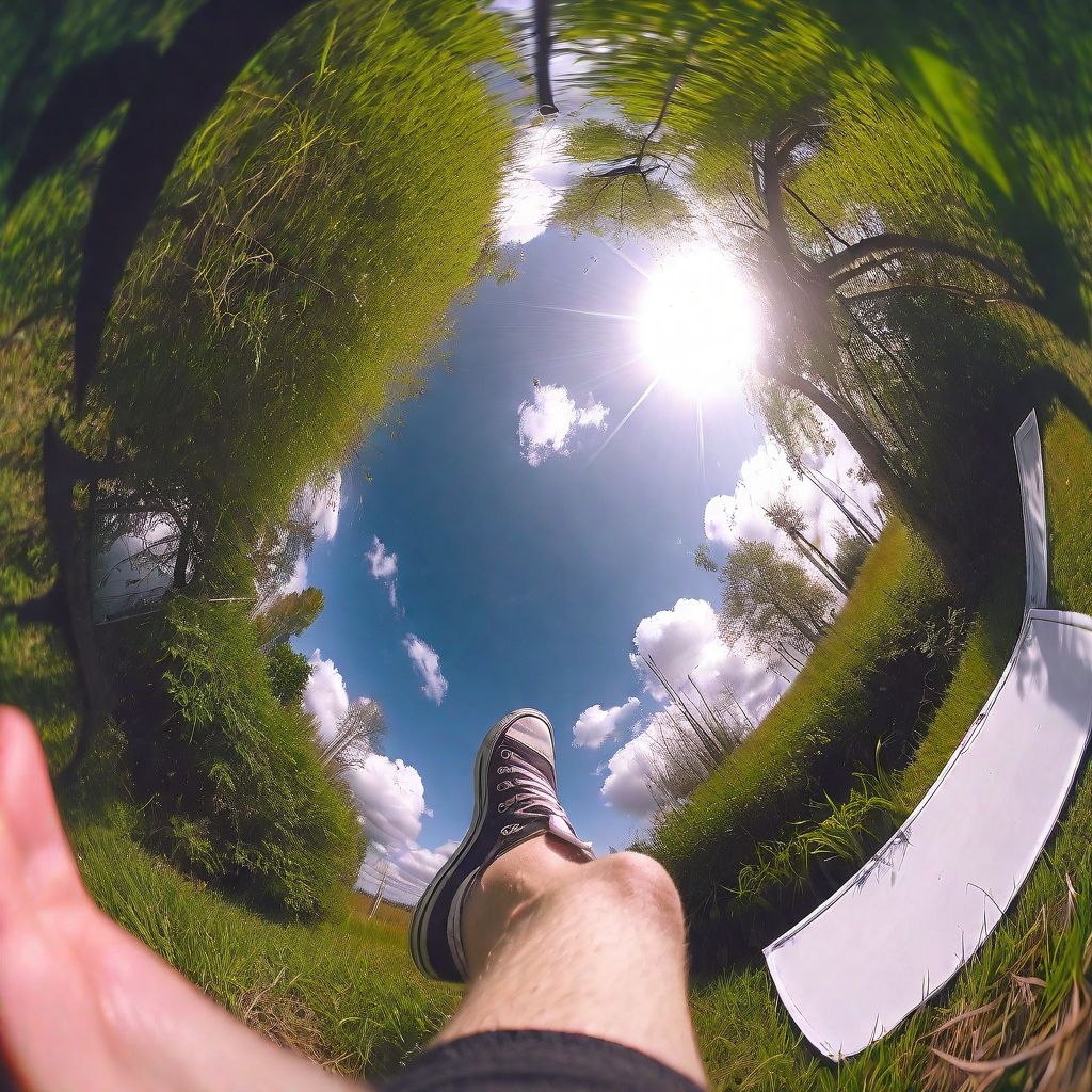 pov-you-are-laying-in-the-tall-overgrown-grass-staring-up-at-the-clouds-sun-shining-through-the-thic-534966716