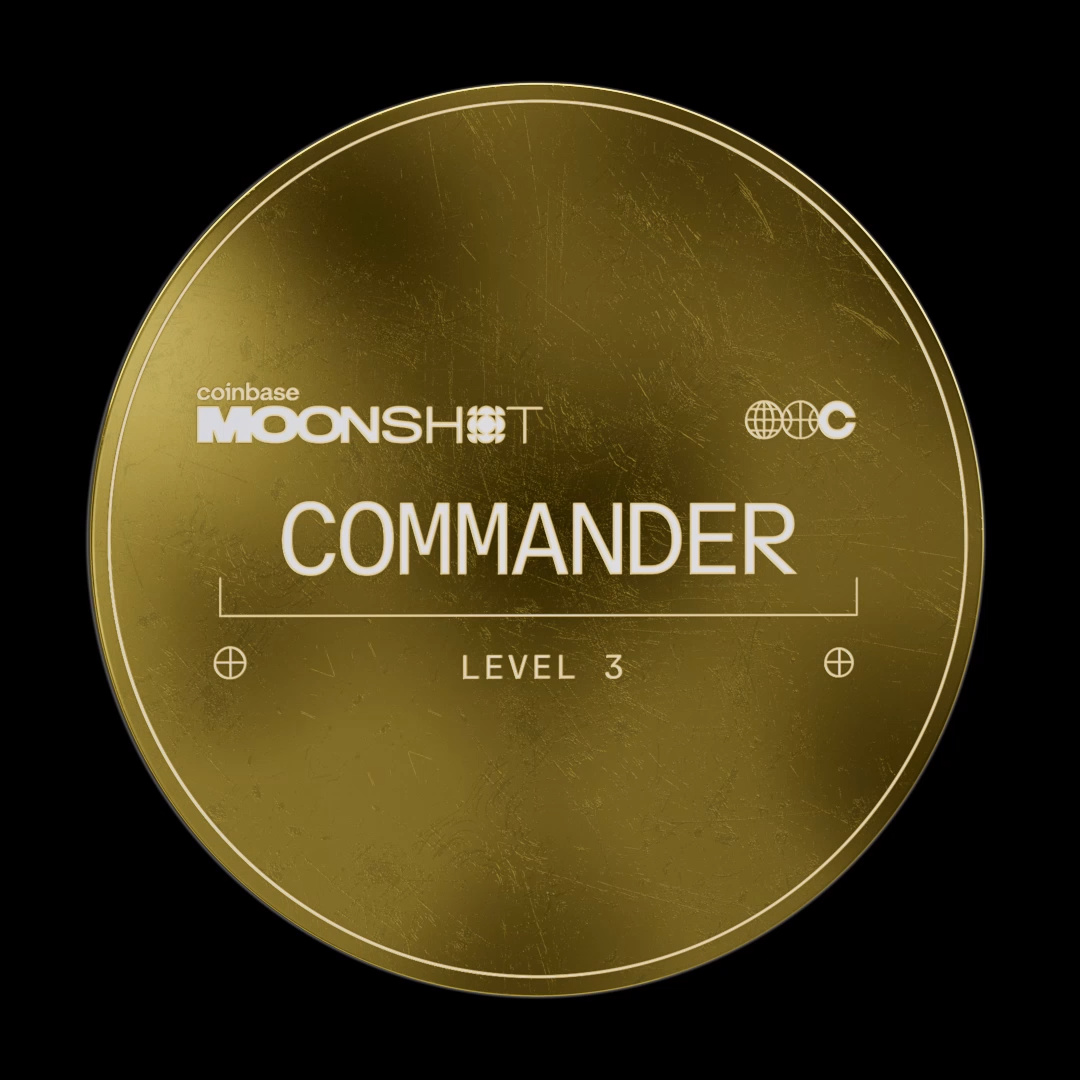 Coinbase Moonshot | Commander Badge