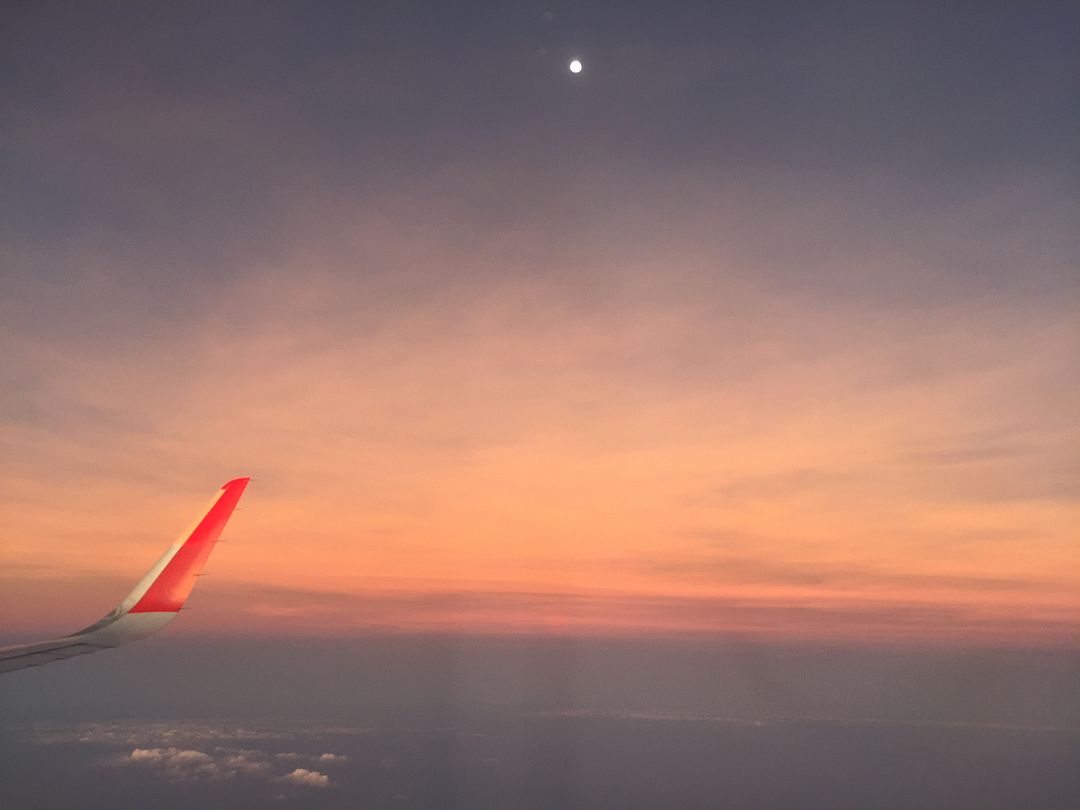 Sunset on the flight 2017 #02