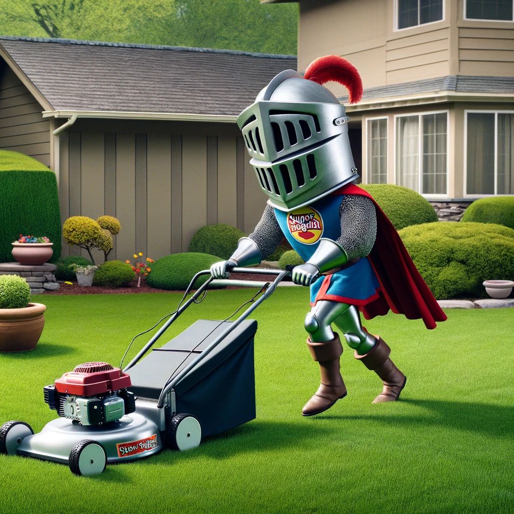 Our Super Friendly Knight is Doing Home Stuff