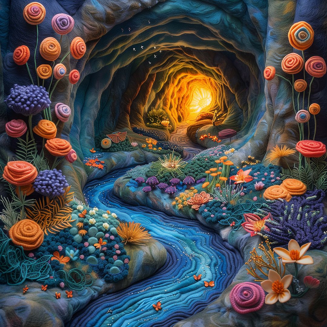 Paper Quilling Cave